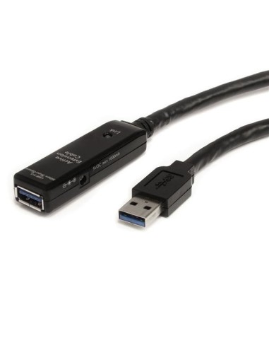 StarTech.com Cable Extensor Alargador USB 3.0 SuperSpeed Activo de 10m - USB A Macho a Hembra - Negro