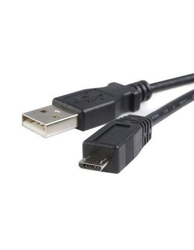 StarTech.com Cable de 50cm Micro USB B a USB A Cargador para Teléfono Móvil Datos USB 2.0 - Macho a Macho - Negro