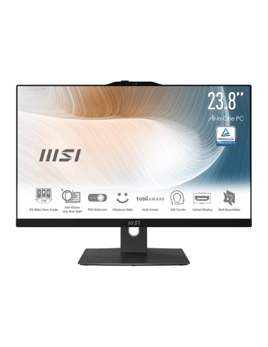 MSI Modern AM242P 12M Intel® Core™ i5 i5-1235U 60,5 cm (23.8") 1920 x 1080 Pixeles PC todo en uno 16 GB DDR4-SDRAM 512 GB SSD