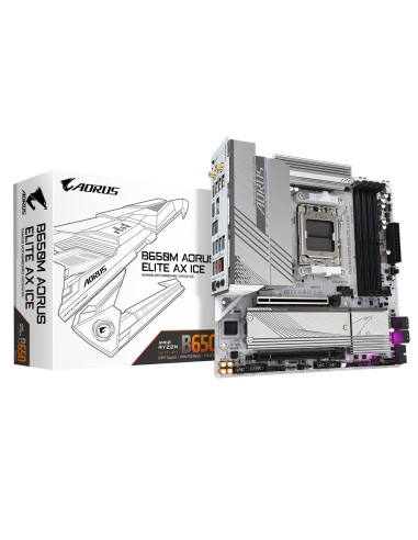 GIGABYTE B650M AORUS ELITE AX ICE placa base AMD B650 Zócalo AM5 micro ATX