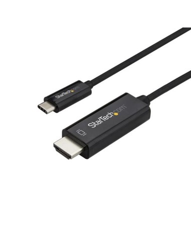 StarTech.com Cable Adaptador de 2m USB-C a HDMI 4K 60Hz - Negro - Cable USB Tipo C a HDMI - Cable Conversor de Vídeo USBC