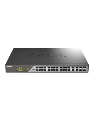 D-Link DSS-200G-28MP switch Gestionado L2 Gigabit Ethernet (10 100 1000) Energía sobre Ethernet (PoE) 1U Gris