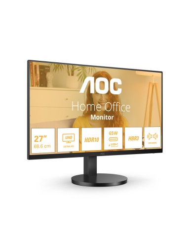 AOC B3 U27B3CF pantalla para PC 68,6 cm (27") 3840 x 2160 Pixeles 4K Ultra HD LCD Negro