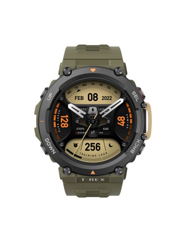 Amazfit T-Rex 2 3,53 cm (1.39") AMOLED 47 mm Digital 454 x 454 Pixeles Pantalla táctil Negro, Verde GPS (satélite)