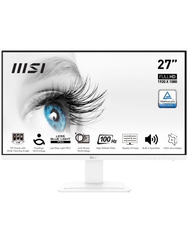 MSI Pro MP273AW pantalla para PC 68,6 cm (27") 1920 x 1080 Pixeles Full HD LED Blanco