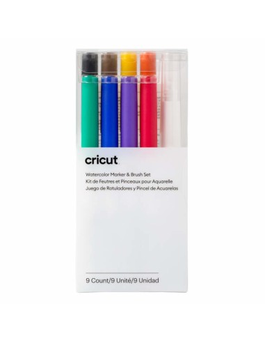 Cricut 2009979 marcador 8 pieza(s) Negro, Azul, Verde, Naranja, Púrpura, Rojo, Amarillo