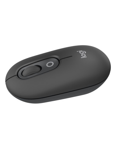 Logitech POP Mouse, ratón inalámbrico Bluetooth compacto y portátil con botones programables y clics discretos, tecnología