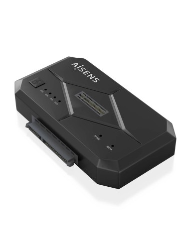 AISENS Estación de Docking SATA 2.5 3.5, M.2 NVMe a USB 3.0 3.1 Gen1, Clone, Negro