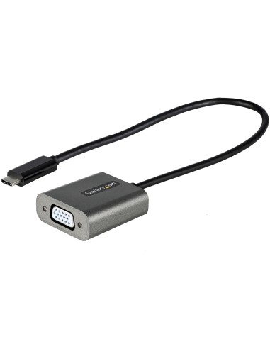 StarTech.com Adaptador USB C a VGA - Convertidor de Vídeo USB Tipo C a VGA de 1080p - Dongle USB-C Compatible con Thunderbolt 3