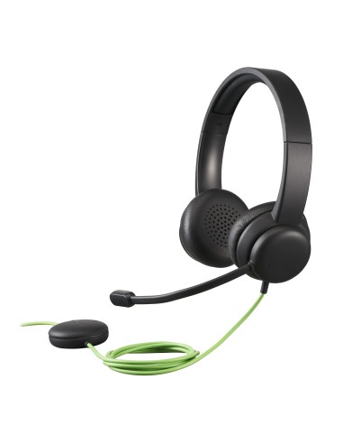 Acer GP.HDS11.01N auricular y casco Auriculares Alámbrico Diadema Llamadas Música Negro