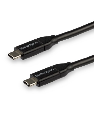 StarTech.com Cable de 3m USB-C a USB-C con capacidad para Entrega de Alimentación de 5A - USB TipoC - Cable de Carga USBC - USB