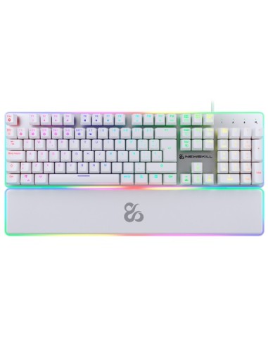 Newskill Gaming Gungnyr Pro Ivory teclado Juego USB QWERTY Español Blanco