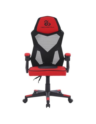 Newskill Gaming Eros Silla para videojuegos de PC Asiento acolchado Negro, Rojo