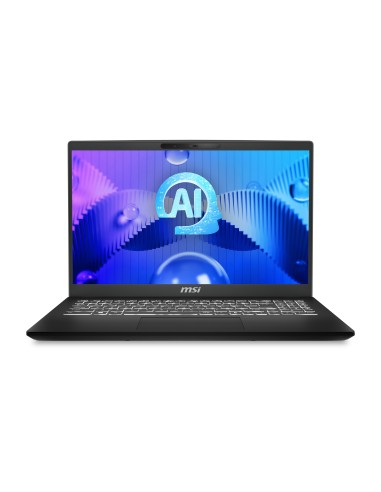 MSI Modern 15 H AI C1MG-035XES Intel Core Ultra 7 155H Portátil 39,6 cm (15.6") Full HD 16 GB DDR5-SDRAM 512 GB SSD Wi-Fi 6E