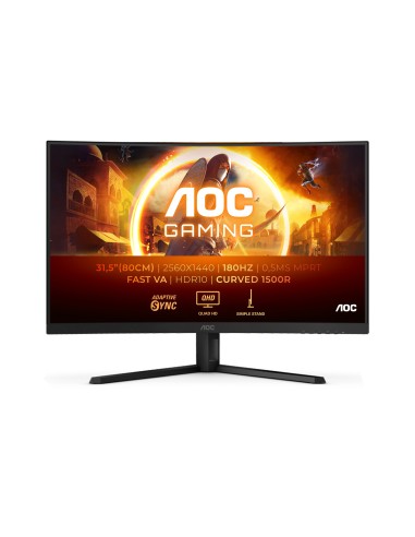 AOC G4 CQ32G4VE pantalla para PC 81,3 cm (32") 2560 x 1440 Pixeles Quad HD LCD Negro, Gris