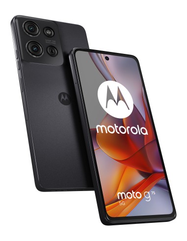 Motorola moto G75 5G 17,2 cm (6.78") Ranura híbrida Dual SIM Android 14 USB Tipo C 8 GB 256 GB 5000 mAh Gris