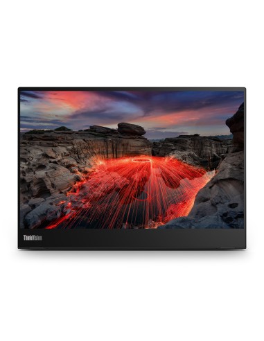 Lenovo ThinkVision M14t pantalla para PC 35,6 cm (14") 2240 x 1400 Pixeles 2.2K LED Pantalla táctil Negro