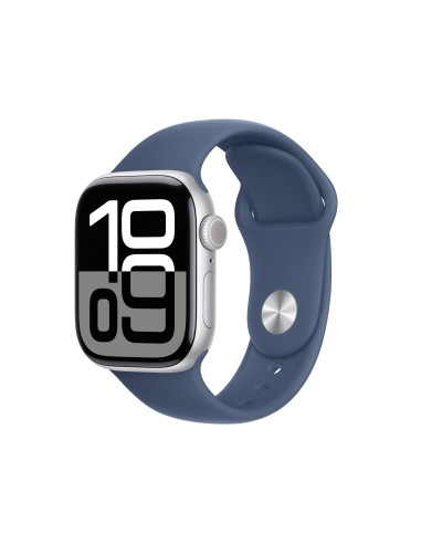 Apple Watch Series 10 OLED 42 mm Digital 374 x 446 Pixeles Pantalla táctil Plata Wifi GPS (satélite)