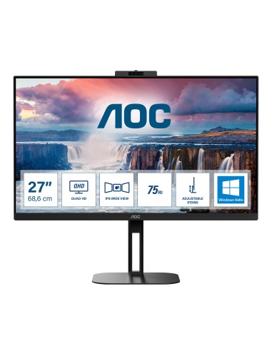 AOC V5 Q27V5CW BK pantalla para PC 68,6 cm (27") 2560 x 1440 Pixeles Quad HD LED Negro