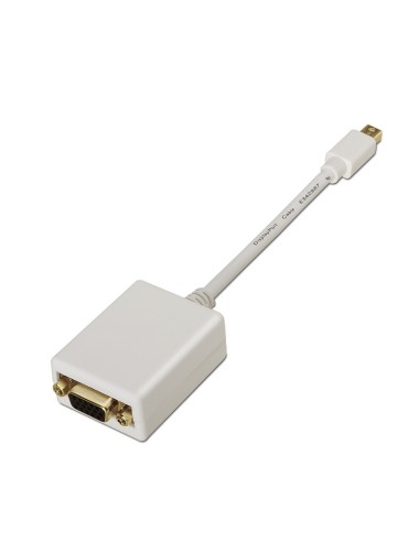 AISENS A125-0136 adaptador de cable de vídeo 0,15 m Mini DisplayPort VGA Blanco