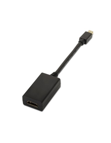 AISENS A125-0137 adaptador de cable de vídeo 0,15 m Mini DisplayPort HDMI Negro