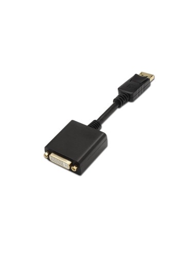 AISENS A125-0133 adaptador de cable de vídeo 0,15 m DisplayPort DVI Negro