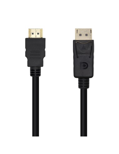 AISENS Cable Conversor DisplayPort A HDMI, DP M-HDMI M, Negro, 3.0m