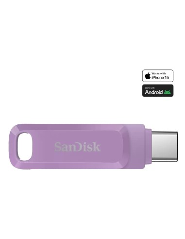 SanDisk Ultra Dual Drive Go unidad flash USB 512 GB USB Tipo C 3.2 Gen 1 (3.1 Gen 1) Lavanda