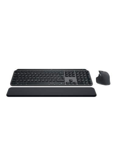 Logitech MX Keys S Combo teclado Ratón incluido Oficina RF Wireless + Bluetooth QWERTY Español Grafito