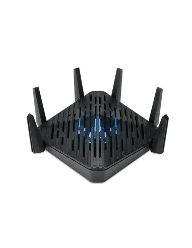 Acer Predator Connect W6 Wi Fi 6E router inalámbrico Gigabit Ethernet Tribanda (2.4 GHz   5 GHz   6 GHz) Negro