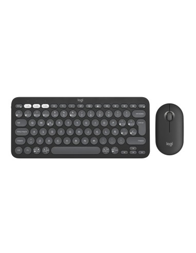 Logitech Pebble 2 Combo teclado Ratón incluido Universal RF Wireless + Bluetooth QWERTY Español Grafito