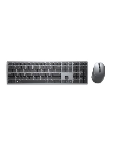 DELL KM7321W teclado Ratón incluido Oficina RF Wireless + Bluetooth QWERTY Inglés de EE. UU. Gris, Titanio