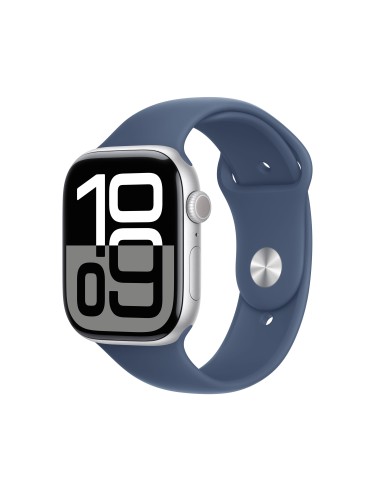 Apple Watch Series 10 OLED 46 mm Digital 416 x 496 Pixeles Pantalla táctil 4G Plata Wifi GPS (satélite)