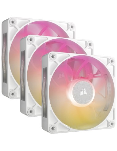 Corsair iCUE LINK RX120 MAX RGB Carcasa del ordenador Ventilador 12 cm Blanco 3 pieza(s)