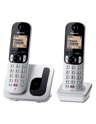 Panasonic KX-TGC250 Teléfono DECT Identificador de llamadas Negro, Gris