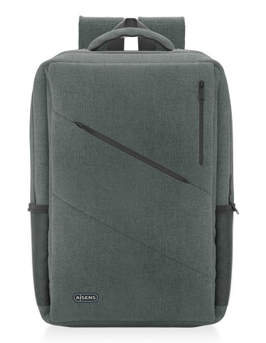 AISENS Mochila urbana y de oficina para portatil 15,6, Gris