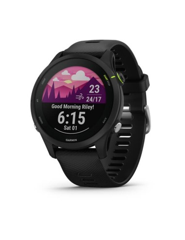 Garmin Forerunner 255 Music 3,3 cm (1.3") MIP 46 mm Digital 260 x 260 Pixeles Pantalla táctil Negro Wifi GPS (satélite)