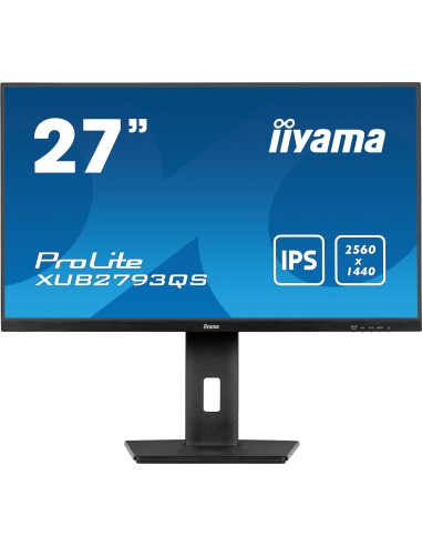 iiyama ProLite XUB2793QS-B7 pantalla para PC 68,6 cm (27") 2560 x 1440 Pixeles Quad HD LED Negro