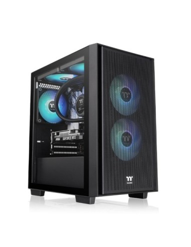 Thermaltake Versa H16 TG ARGB Micro Torre Negro