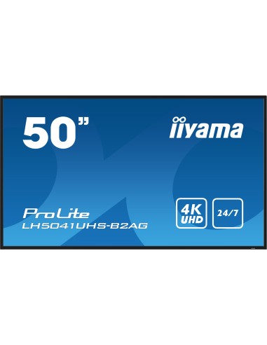 iiyama LH5041UHS-B2AG pantalla de señalización Pantalla plana para señalización digital 127 cm (50") LCD 500 cd   m² 4K Ultra