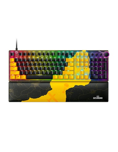 Razer Huntsman V2, PUBG  BATTLEGROUNDS Edition teclado Juego USB QWERTY Inglés de EE. UU. Negro, Amarillo