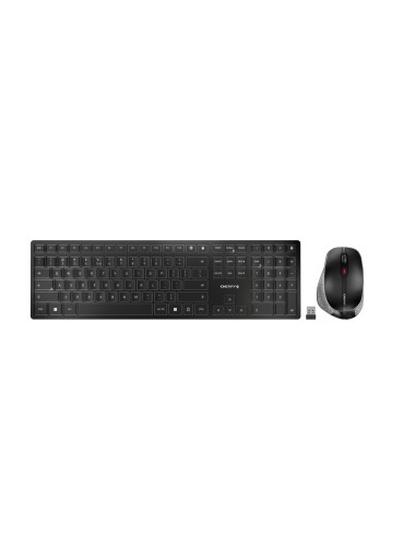 CHERRY DW 9500 SLIM teclado Ratón incluido Universal RF Wireless + Bluetooth QWERTY Español Negro, Gris