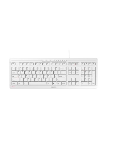 CHERRY STREAM teclado Oficina USB QWERTY Inglés de EE. UU. Blanco