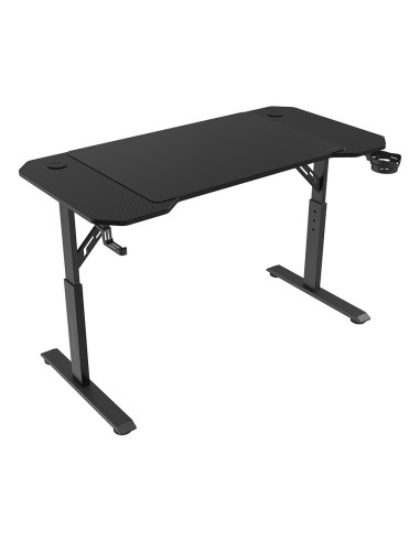 Mars Gaming MGD-ERGO120, Mesa Altura Ajustable 3 Posiciones, Superficie Ergonómica, Estructura Metálica, Alfombrilla XXL,