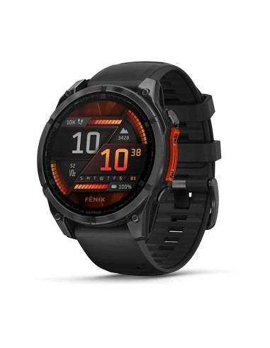 Garmin Fenix 8 3,56 cm (1.4") AMOLED 47 mm Digital 454 x 454 Pixeles Pantalla táctil Negro Wifi GPS (satélite)