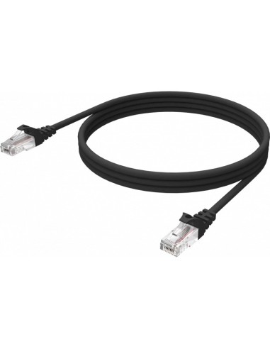 Vision TC 1MCAT6A BL cable de red Negro 1 m Cat6a U UTP (UTP)