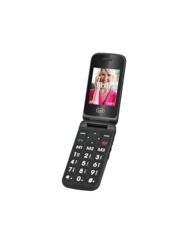 Trevi Flex Plus 55 6,1 cm (2.4") Negro Teléfono para personas mayores