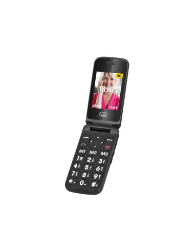 Trevi FLEX PLUS 90 4G 6,1 cm (2.4") 300 g Negro Teléfono para personas mayores